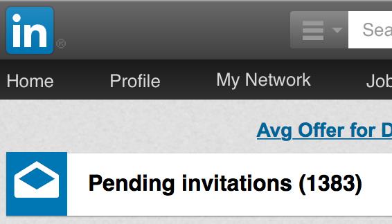 pending linkedin invitations